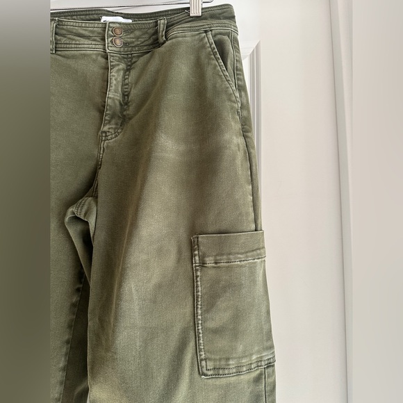 Studio Blue Olive Green Cargo Pants 29 - Picture 3 of 12